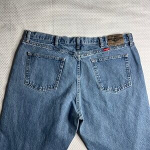 Wrangler Men's Regular Fit Blue Denim‎ Jeans 42x30 100% Cotton Workwear Western